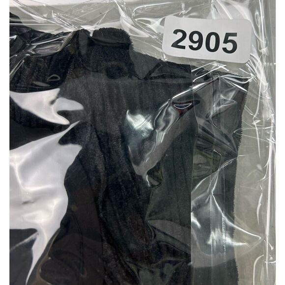 Komarov Tank Womens Babydoll Sz S Black Crinkle V Neck Y2k Bead WhimsiGoth Witch - Picture 13 of 13